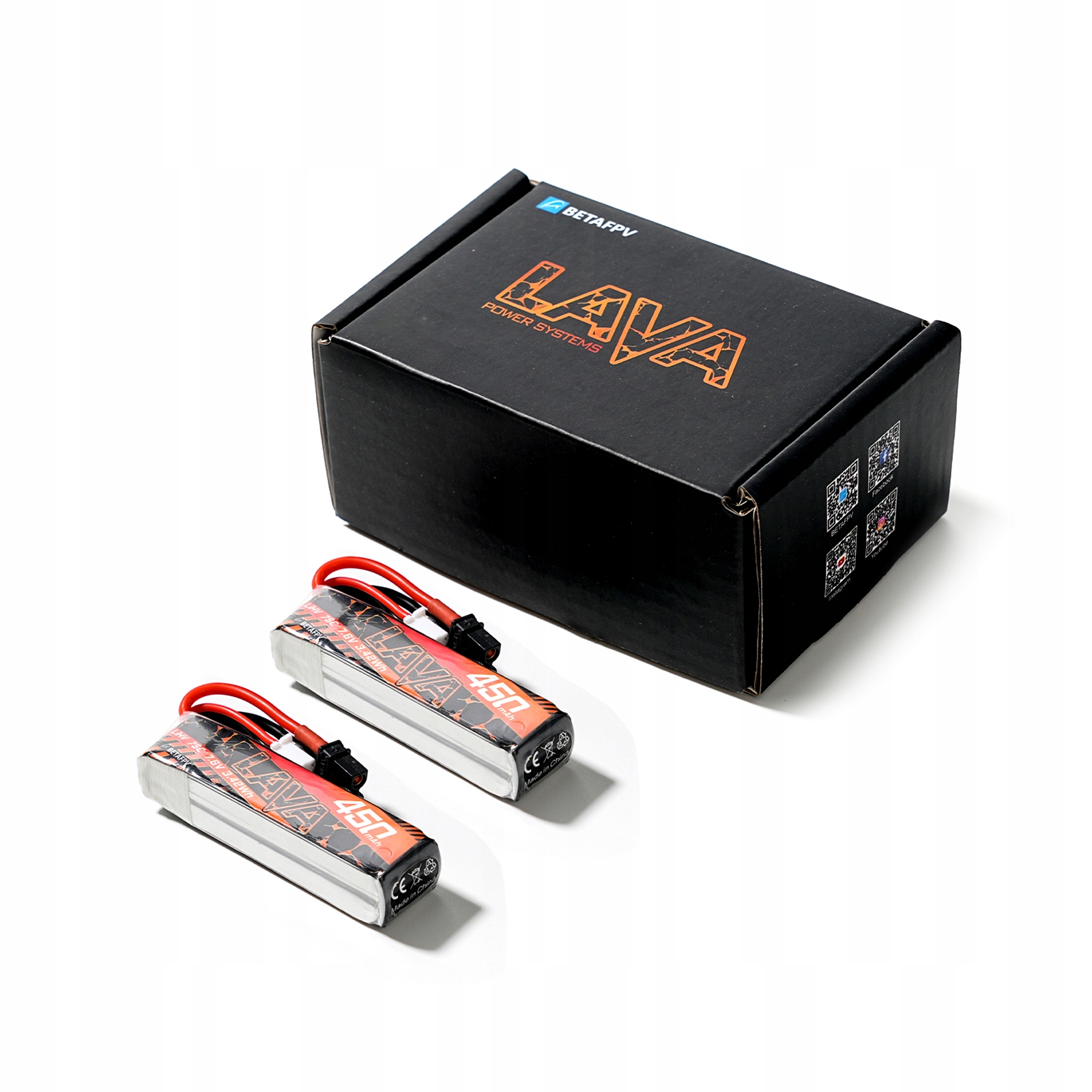 Akumulator Bateria Do Drona Betafpv Lava 2S 450mAh 75C Battery (2szt)