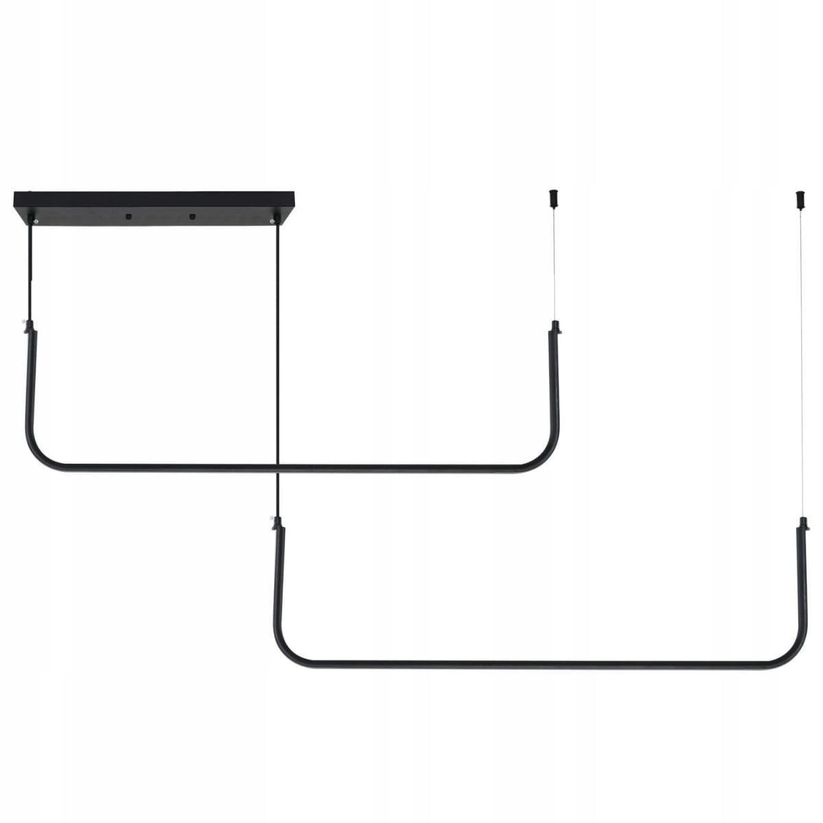 Závěsné Stropní Svítidlo Led Neutrální Černá Kovová Moderní Lustr