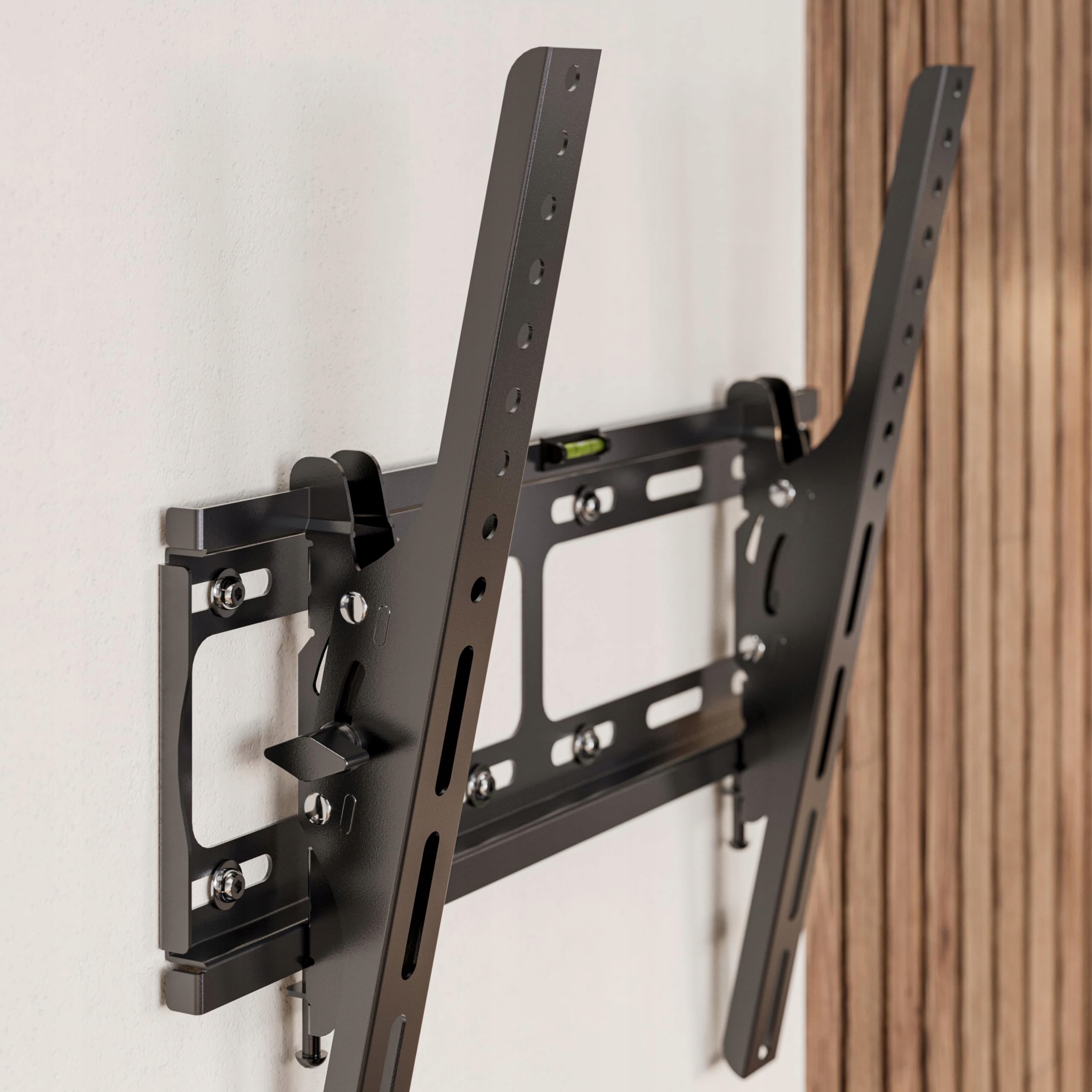 RICOO Uchwyt TV Ścienny Neigbar Ultra Slim 32-65 cali do 95Kg VESA 400x400 — miniatura 7