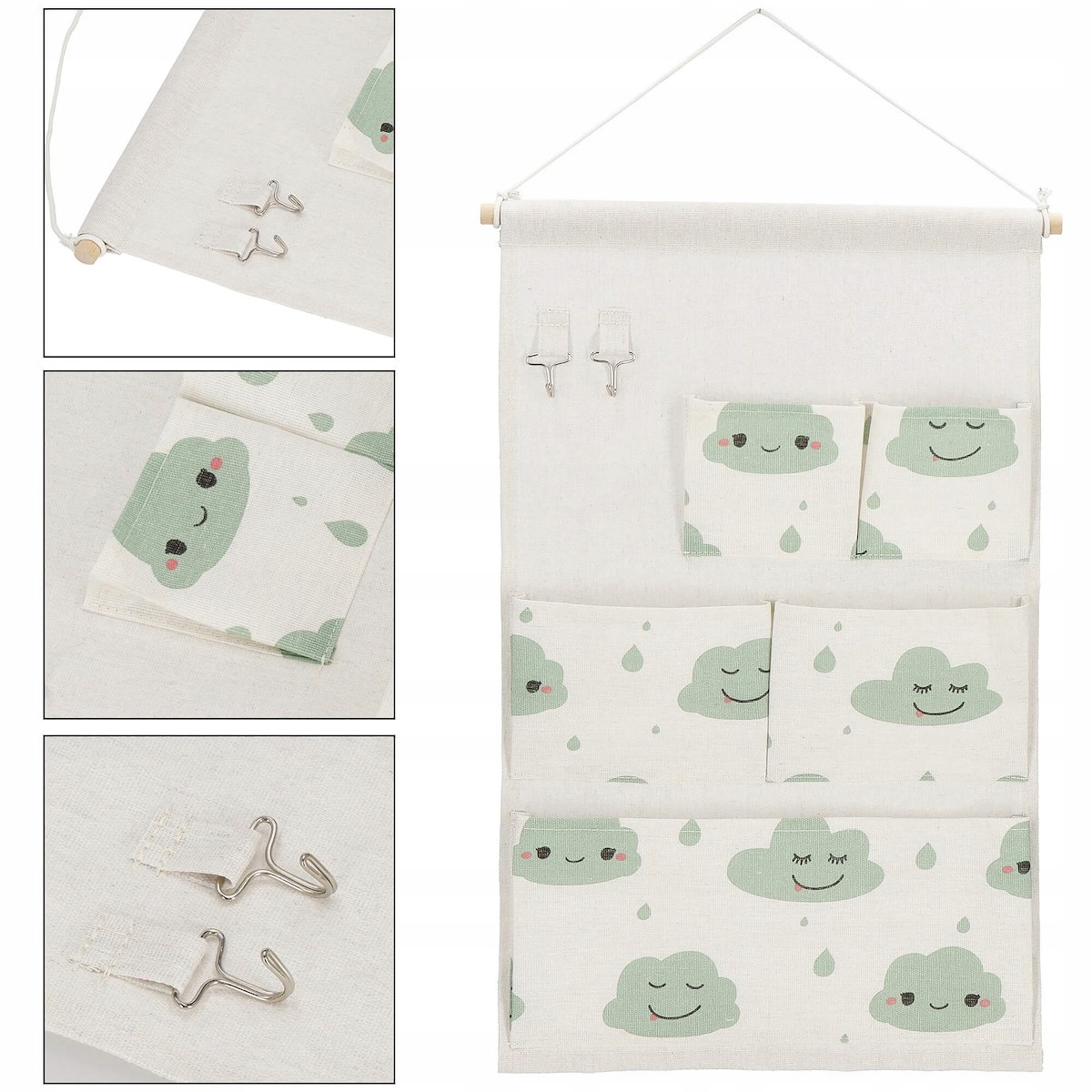 WISZĄCY ORGANIZER MATA NA ŚCIANĘ DRZWI ŁAZIENKI WIESZAK ZABAWKI KIESZENIE Marka Springos