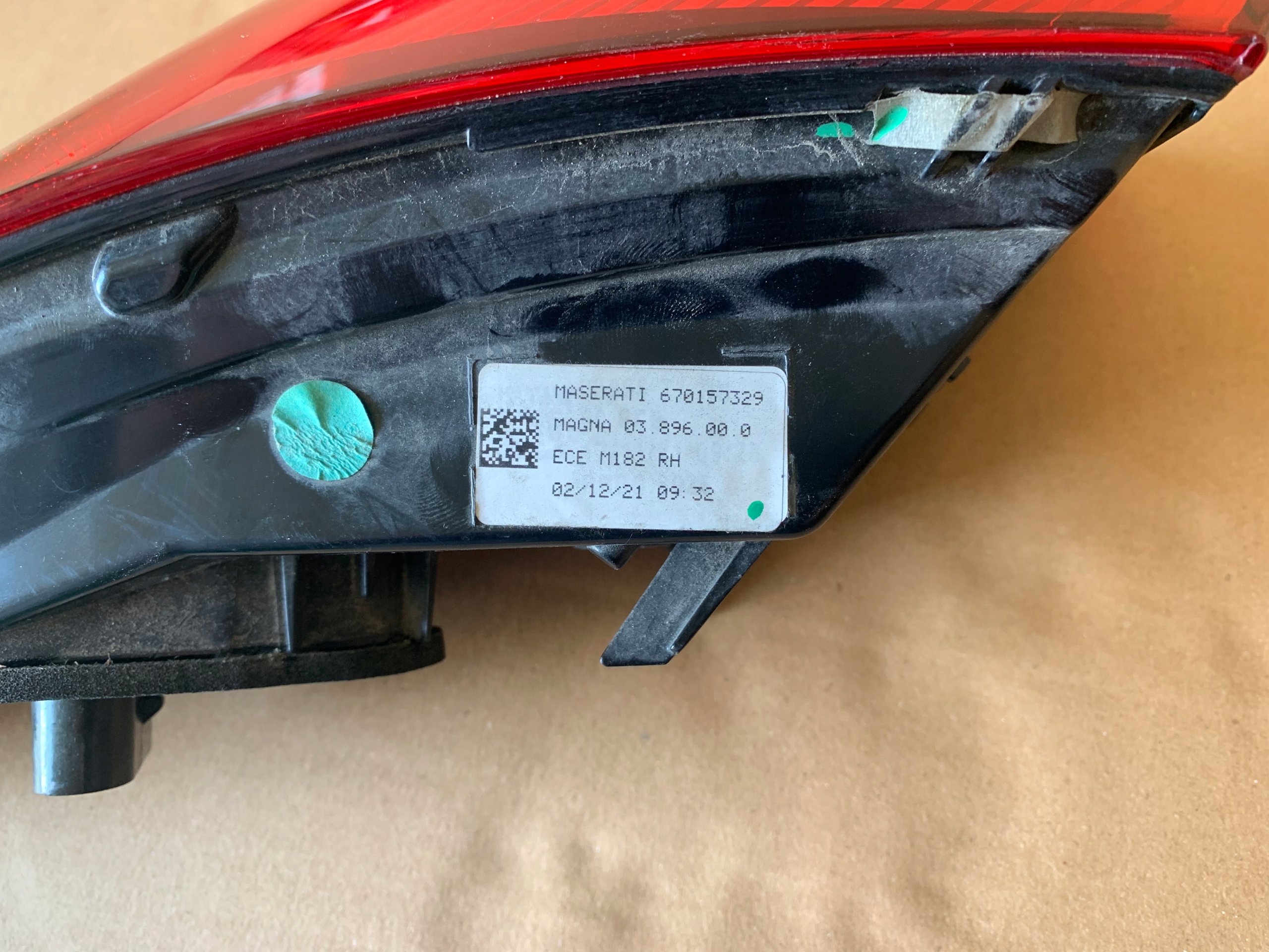 фонарь MASERATI GRECALE европа комплект 670157331 329 334 332