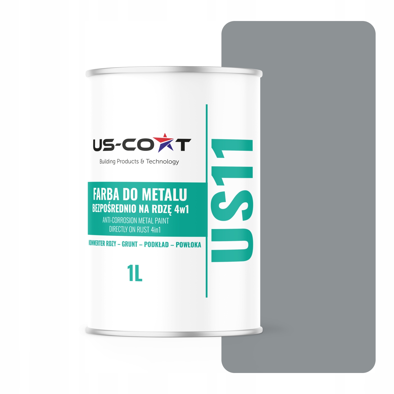 Barva Barva Na Kov Ochranná 1L Šedá Ral 7045 Polomatná