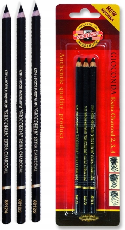 

Węgiel w drewnie Gioconda 3 sztuki Koh-i-noor