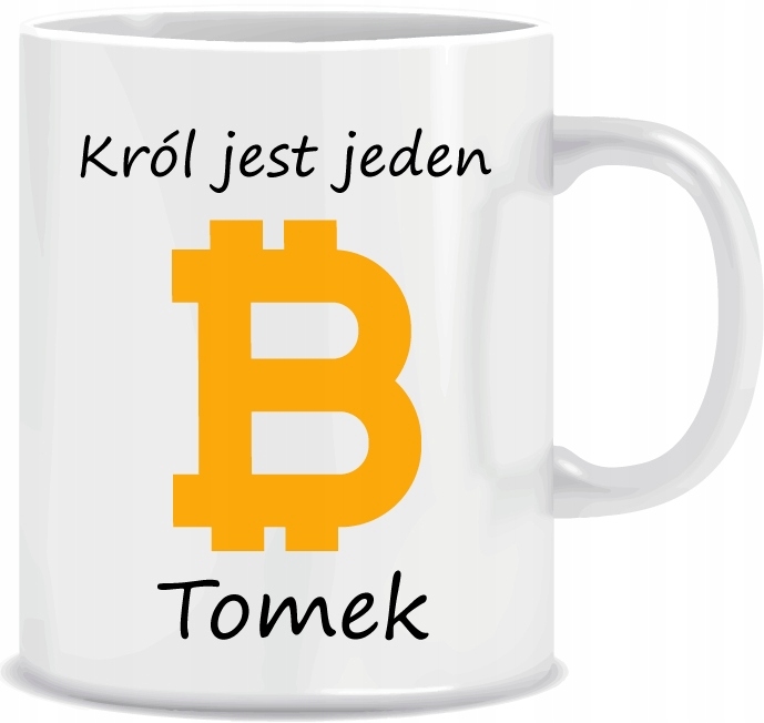

Kubek Król jest jeden + Imię motyw Bitcoina 330 ml