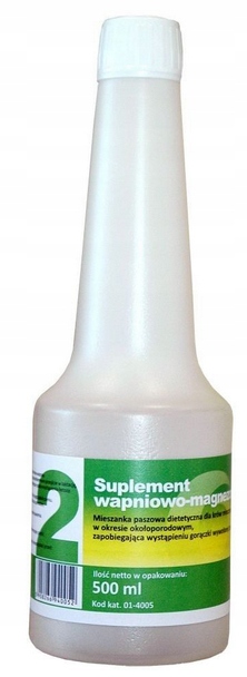 PŁYNNY SUPLEMENT DODATEK WAPNIOWO-MAGNEZOWY 500ML