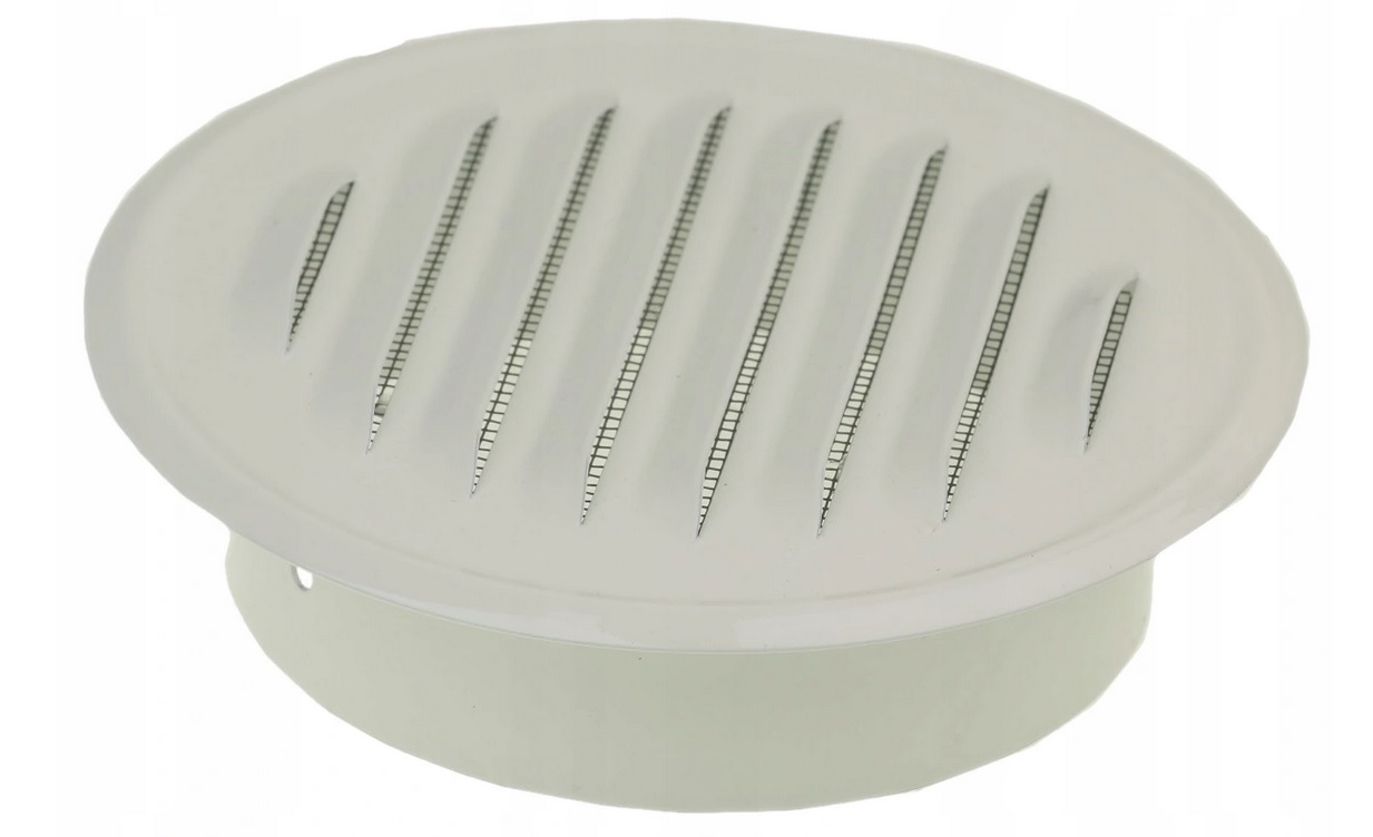 

Kratka Wentylacyjna Okrągła Metalowa FI100 Biała