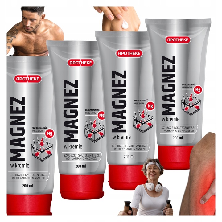 Masc Rozluźniający skurcze Nóg Łydek Mięśni Preparat Żel Magnezowy 800ml