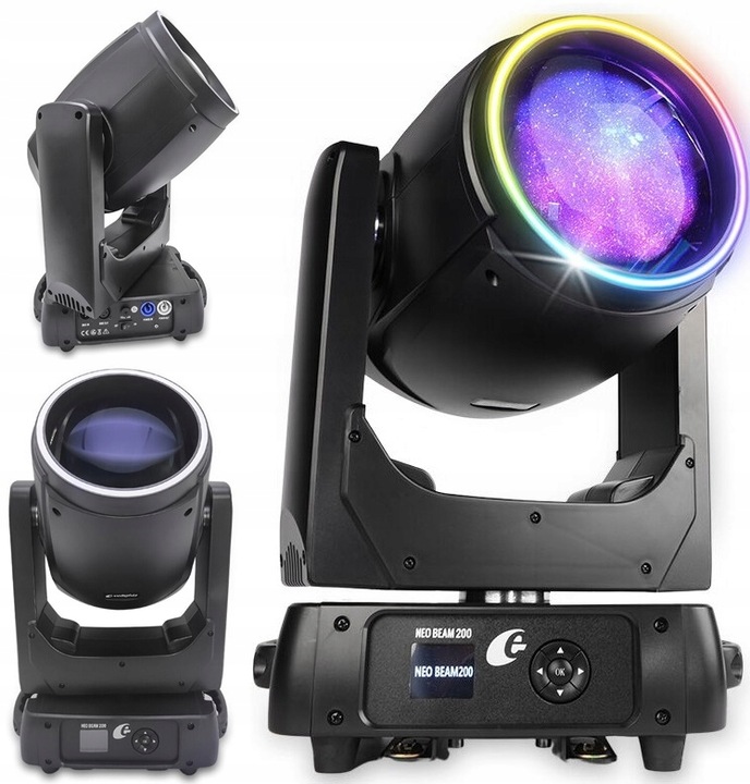 Pohyblivá Hlava Led Jevištní Osvětlení Gobo Focus Evolights Neo Beam 200W