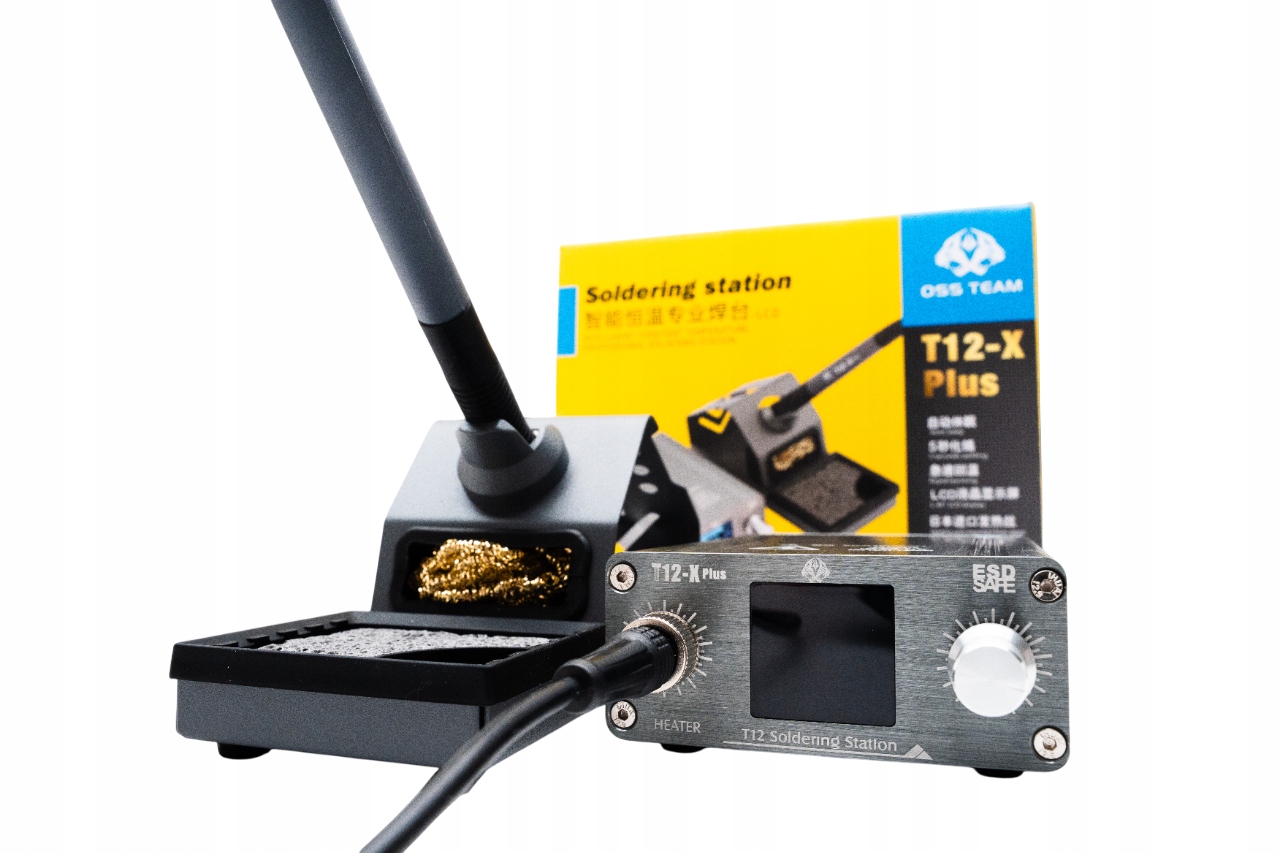 Stacja Lutownicza Oss T12-X Plus 72W Lutownica Cyfrowa Grot T12-BLS
