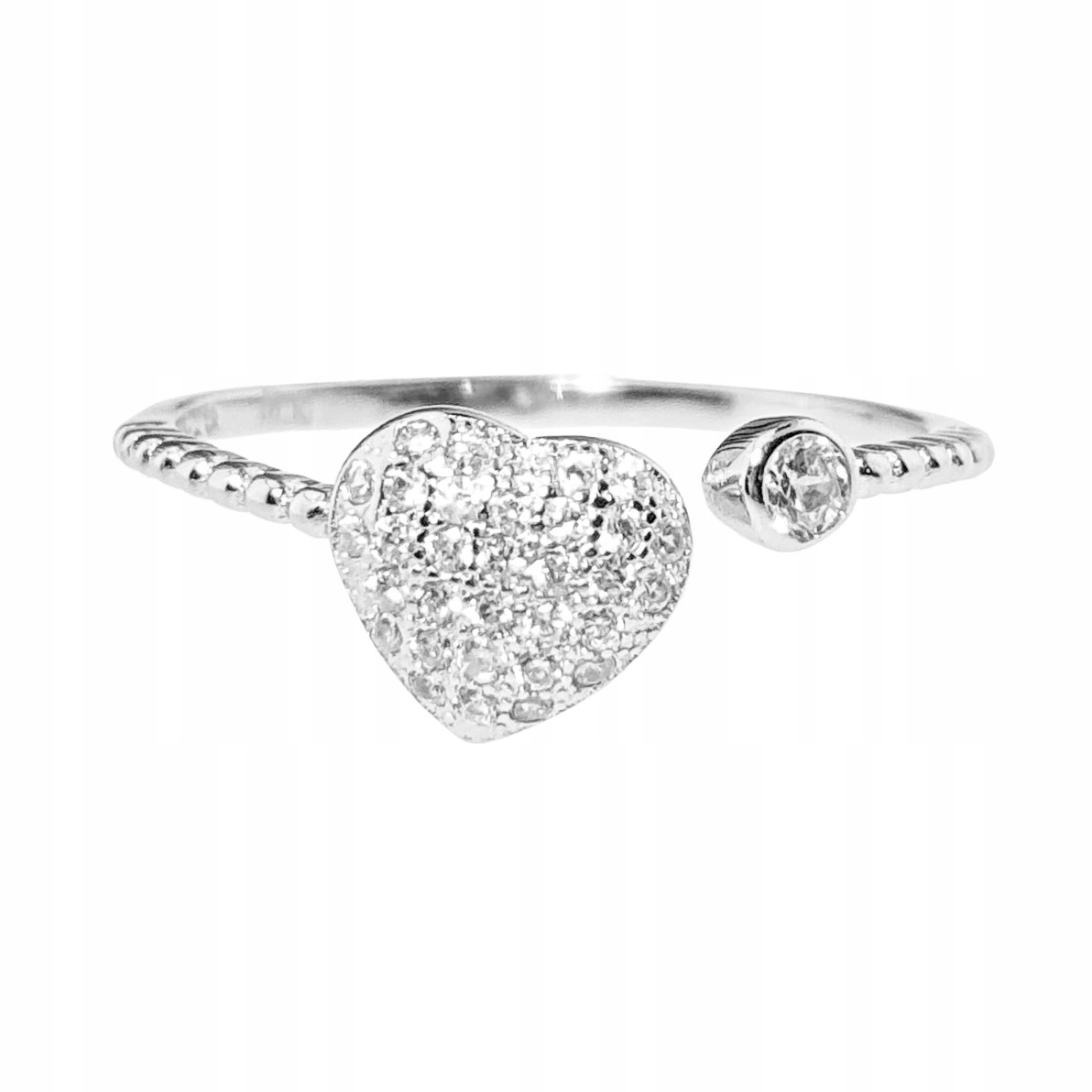 Prstýnek Harf stříbro 925 srdce R-18