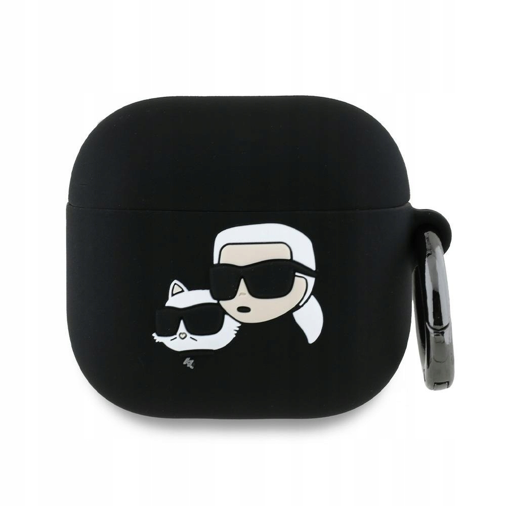 Karl Lagerfeld KLA4RUNKCHK AirPods 4 cover czarny/black Silicone Karl&C