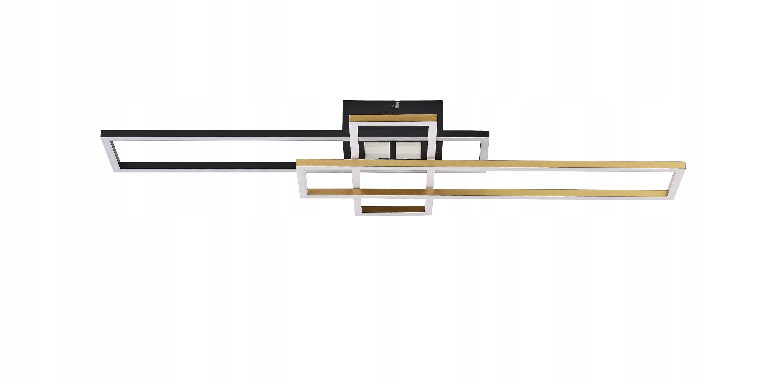 Zuma Line Stropná Led lampa čierno-zlatá 55 W geometrická