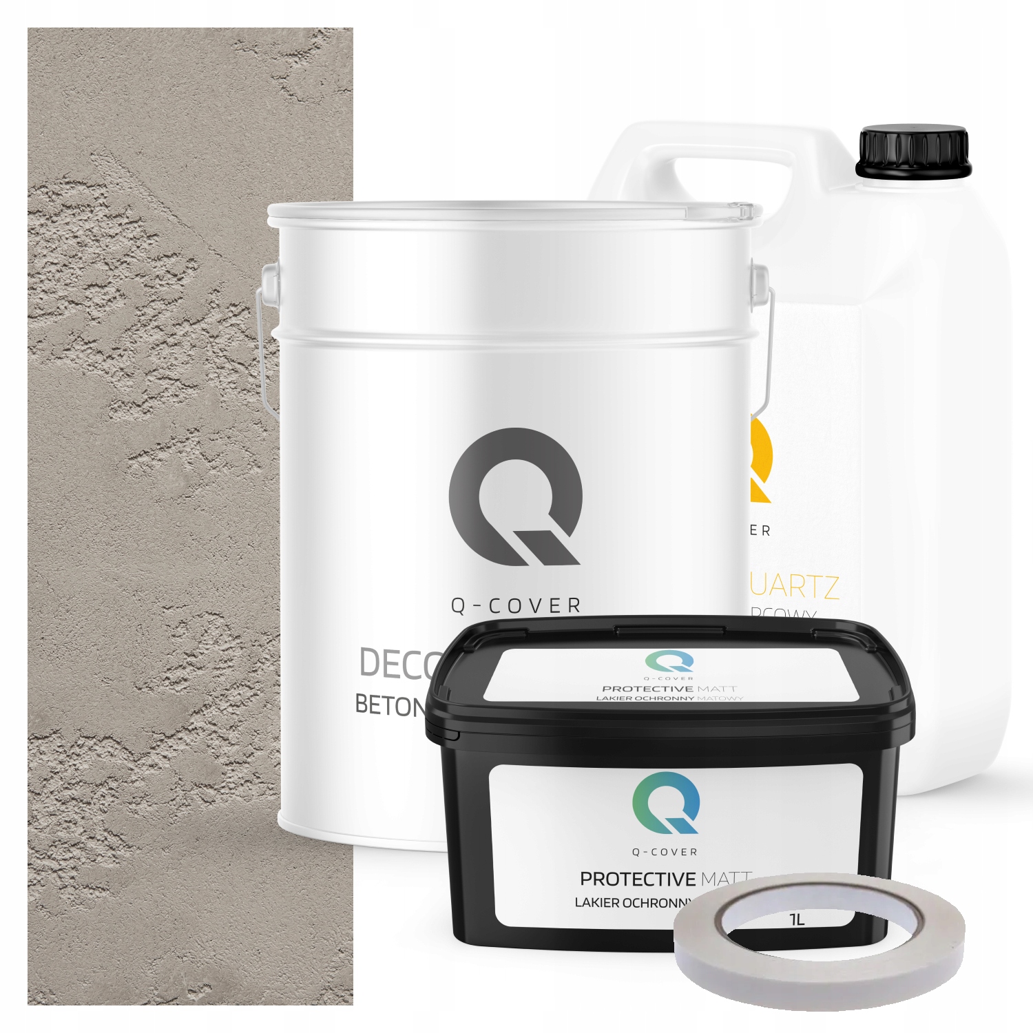 Architektonický Venkovní Beton Set Šedý Světlý F264 19kg Komplet 10m2