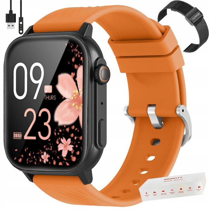 Dámské hodinky Chytré Hodinky Gravity s multifunkčními Hovory Puls Kroky Sms