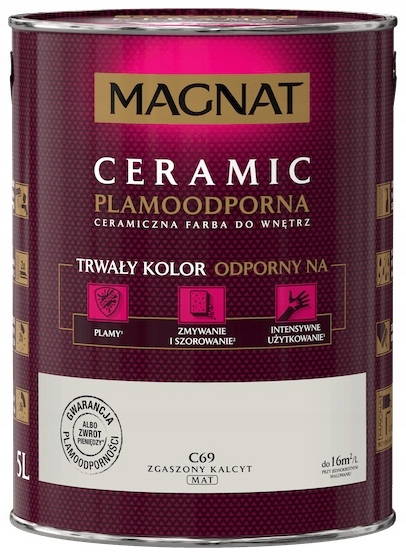 Farba plamoodporna Magnat Ceramic 5L Zgaszony Kalcyt