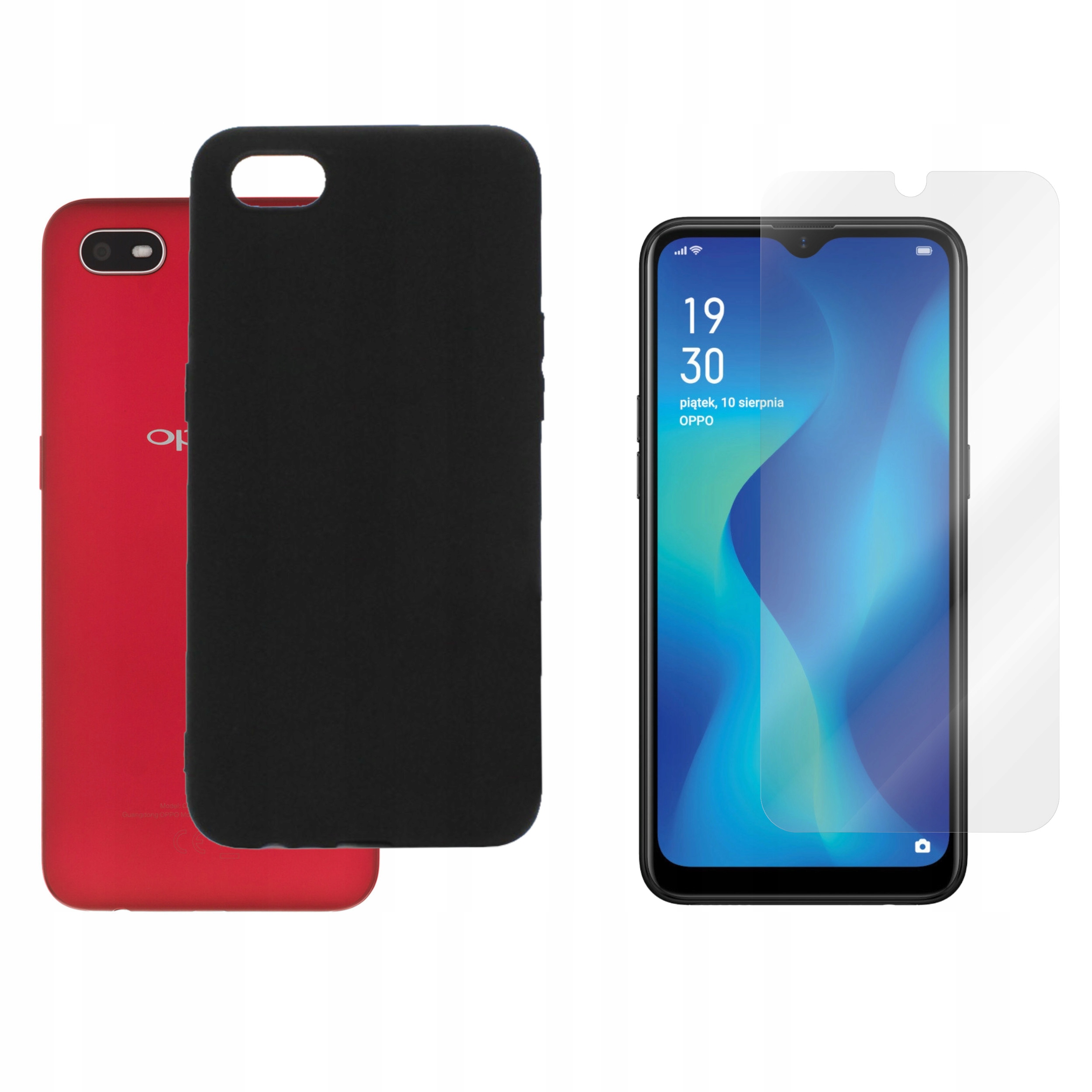 

Etui Jelly do Oppo A1k CPH1923 czarne Matt +szkło