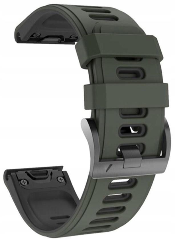 Khaki-czarny Pasek Garmin Fenix 7 Pro szerokość 22mm (Tech-Band)