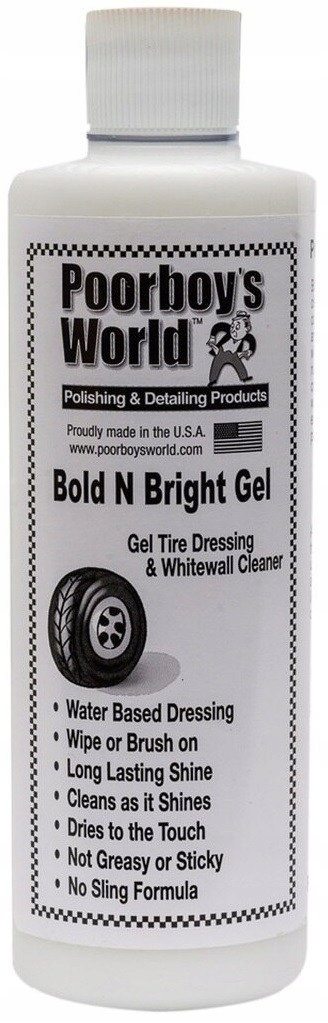 POORBOY'S WORLD Bold N Bright Tire Dressing Gel 473ml
