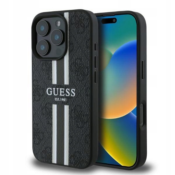Pouzdro Guess Pro iPhone 16 Pro 6.3" Černé Magsafe Hardcase Na Allegro