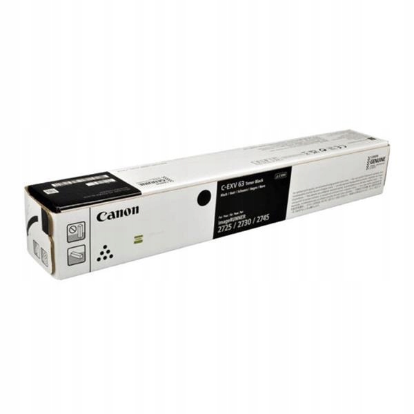 Originální černý toner Canon iR2725, iR2730, iR2745 (C-EXV63, CEXV63, 5142)
