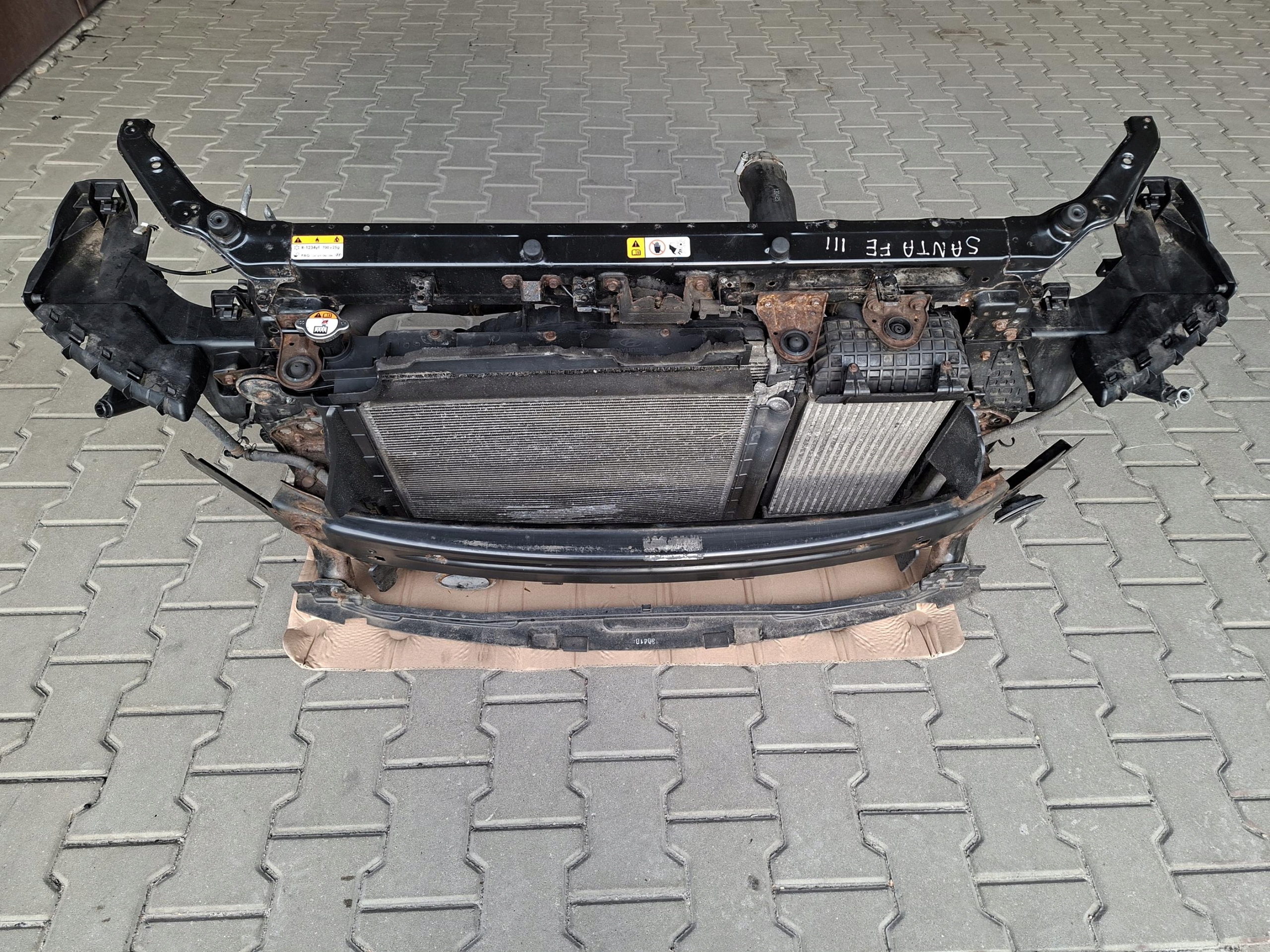 front body wall front pillar radiator HYUNDAI SANTA FE III 2.2 D CRDI
