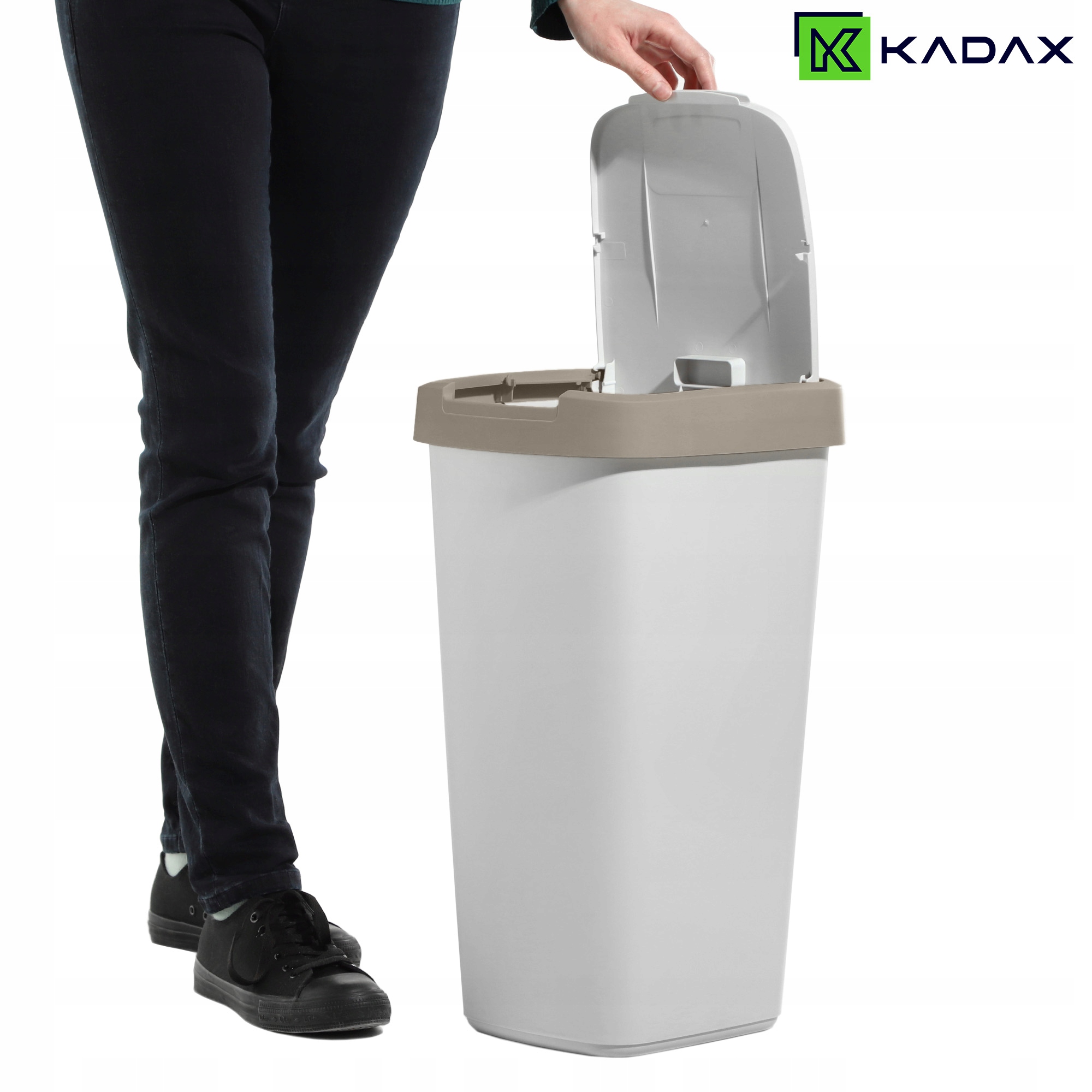 SZEMETESKOSÁR 25L HULLADÉK SZELEKTÍV HULLADÉKGYŰJTŐ VÖDÖR SZEMETES Márka Kadax