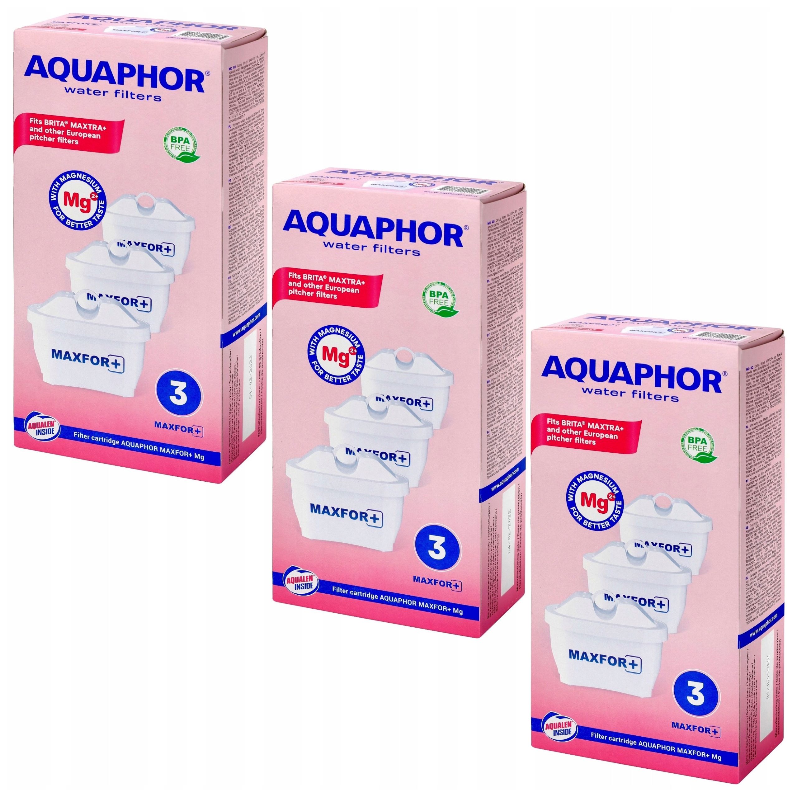Aquaphor Filtrační vložka Maxfor Plus Mg x 9 kusů