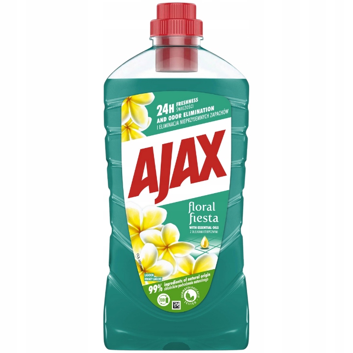 Levně Ajax Floral Fiesta Květ laguny Univerzální prostředek na mytí podlah 1 l x 12 ks
