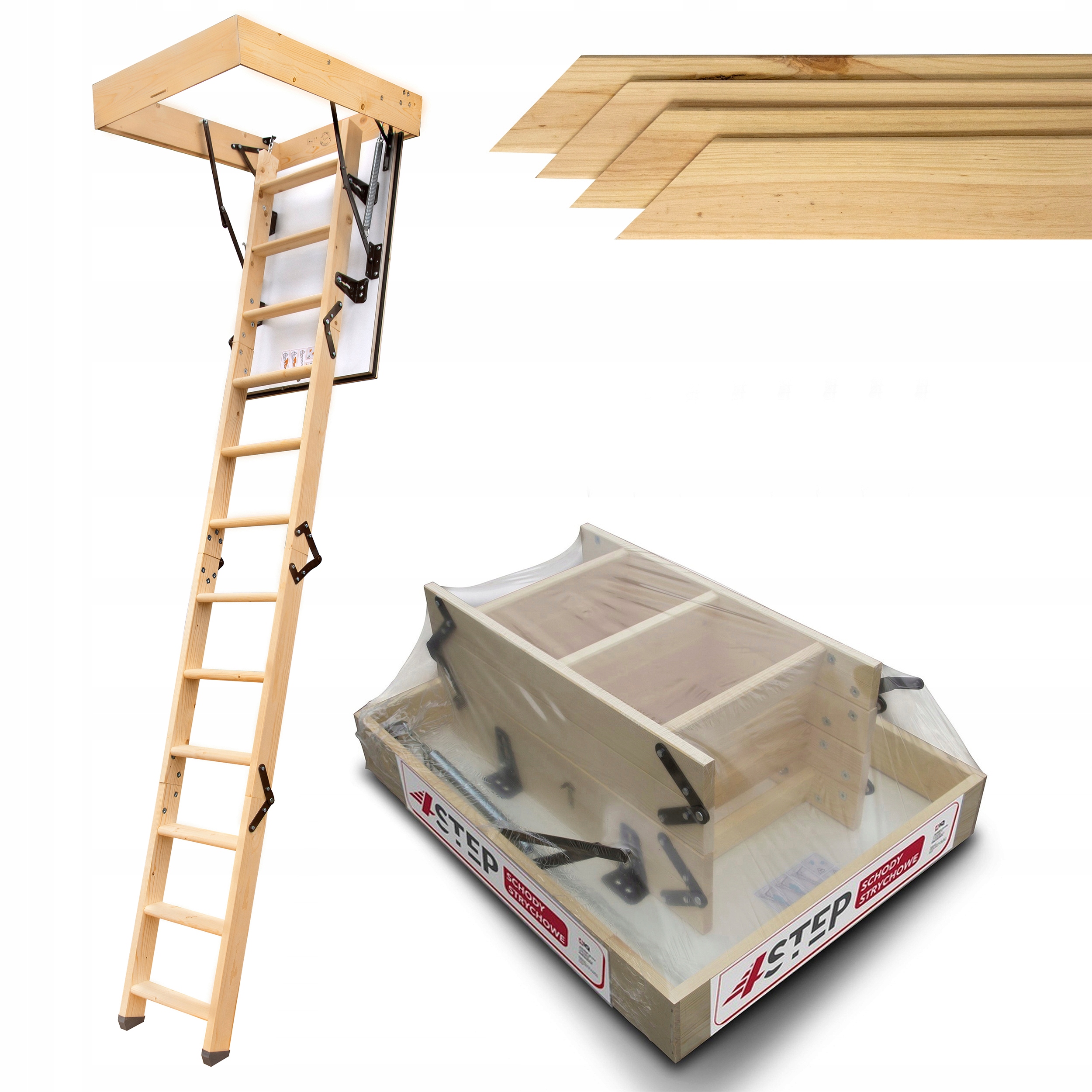 Půdní schody Greenline 90x55 35 mm 1,05 W/m2K Maskovací lišty Set