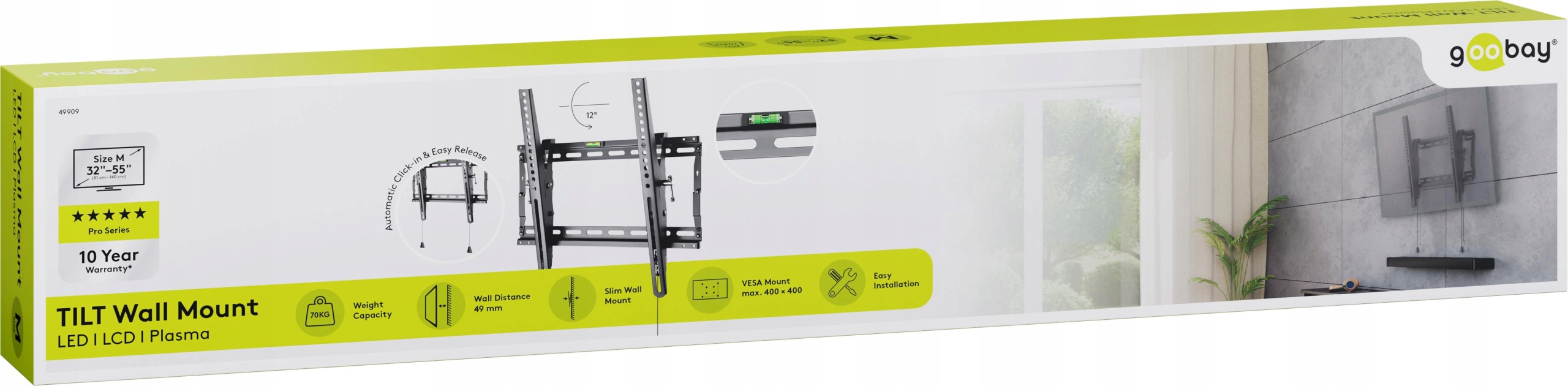 Uchwyt TV Goobay PRO TILT M 32"-55"