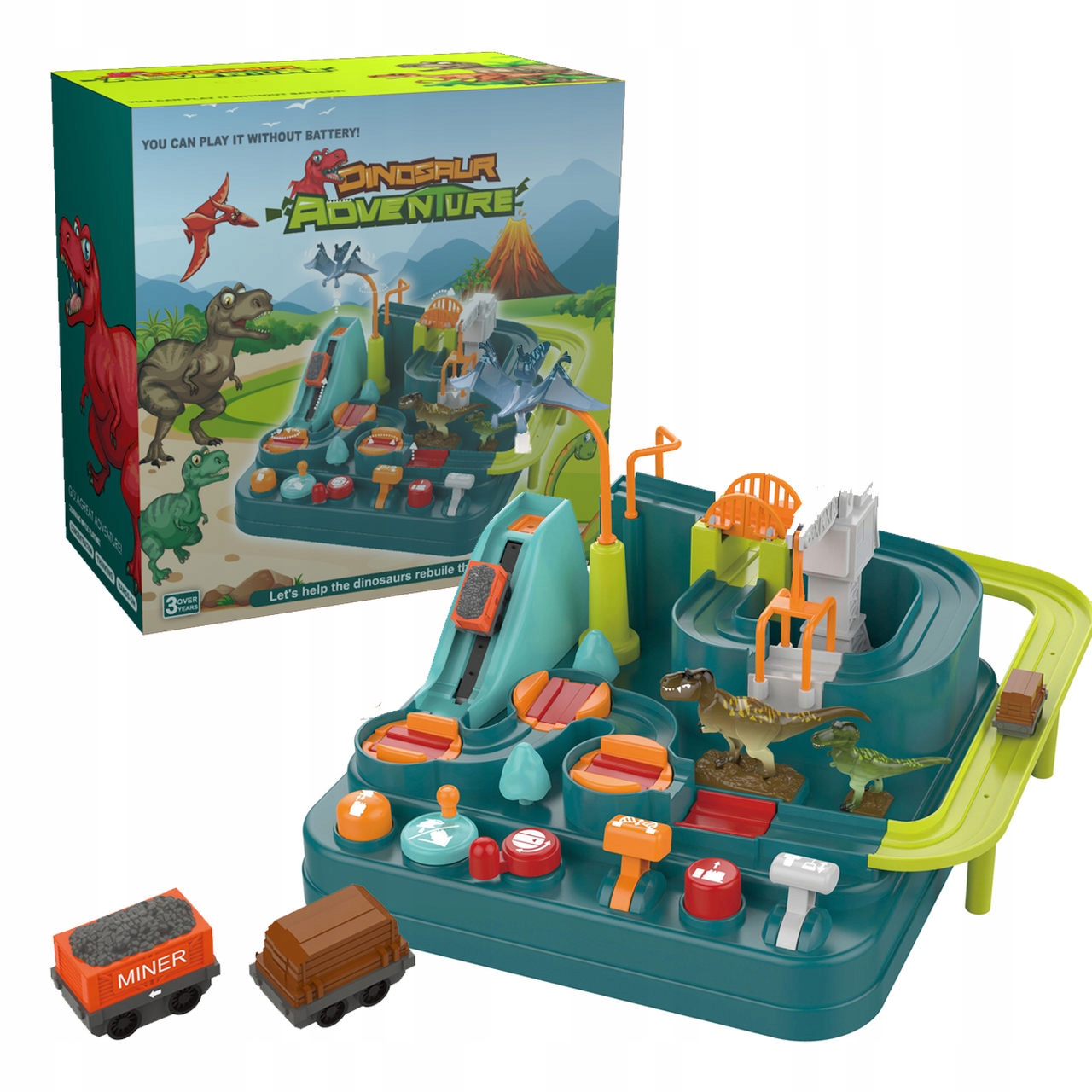 Jaskinia Dinozaura zabawka logiczna Montessori