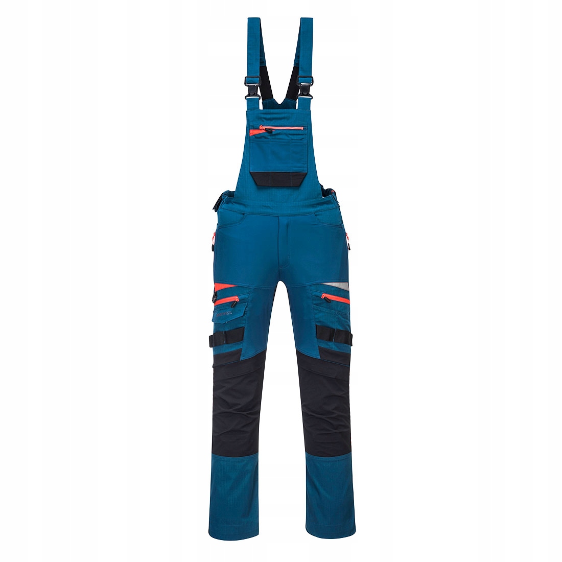 Ogrodniczki DX4 z kieszeniami kaburowymi Czarne XL