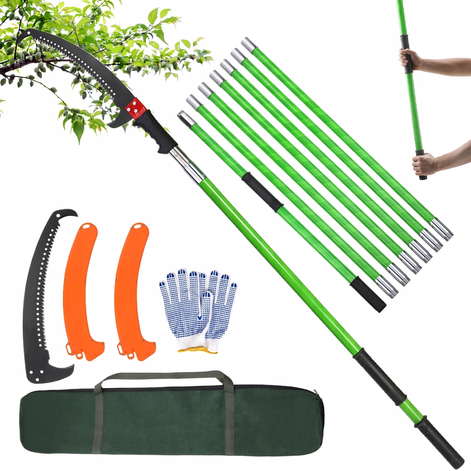 Teleskopová Pila Na Řezání Větví S Nastavitelnou Délkou Pro Zahradu A Stromy