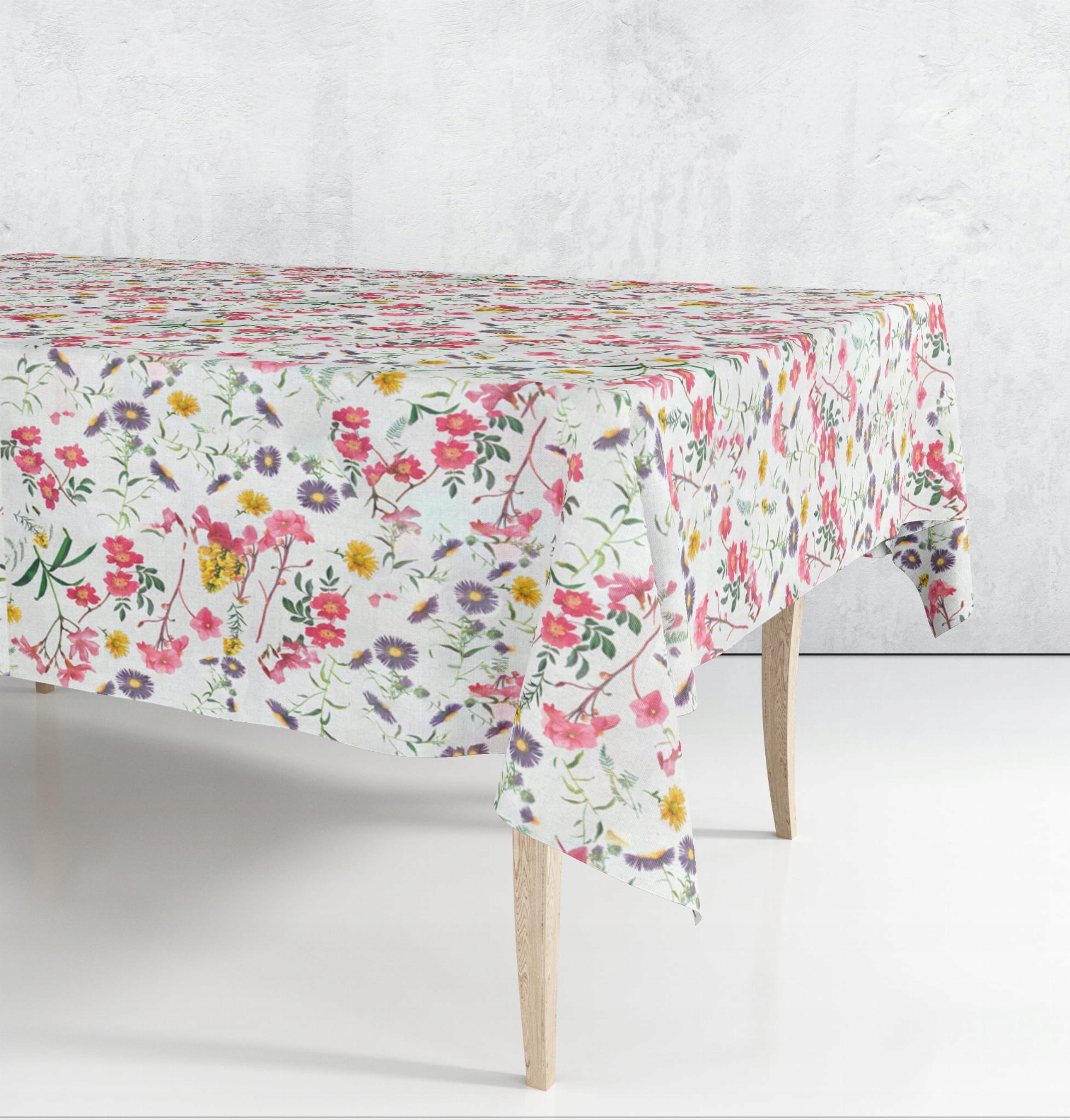 CERATA GRUBA OBRUS Z CERATY NA WŁÓKNINIE KWIATY ŁĄKA 120x140