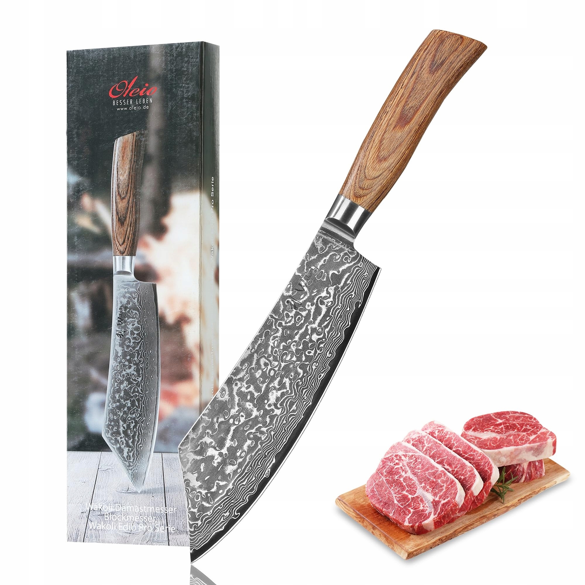 Kuchyňský nůž Wakoli Edib Pro 20 Cm Damast VG10 Grill Steak Dárek