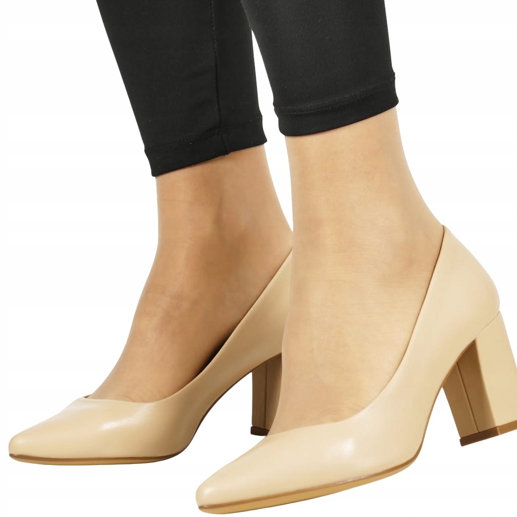 Cofe Béžové Lodičky Na Podpatku Sergio Pěkné Módní Pohodlné Elegantní New 39