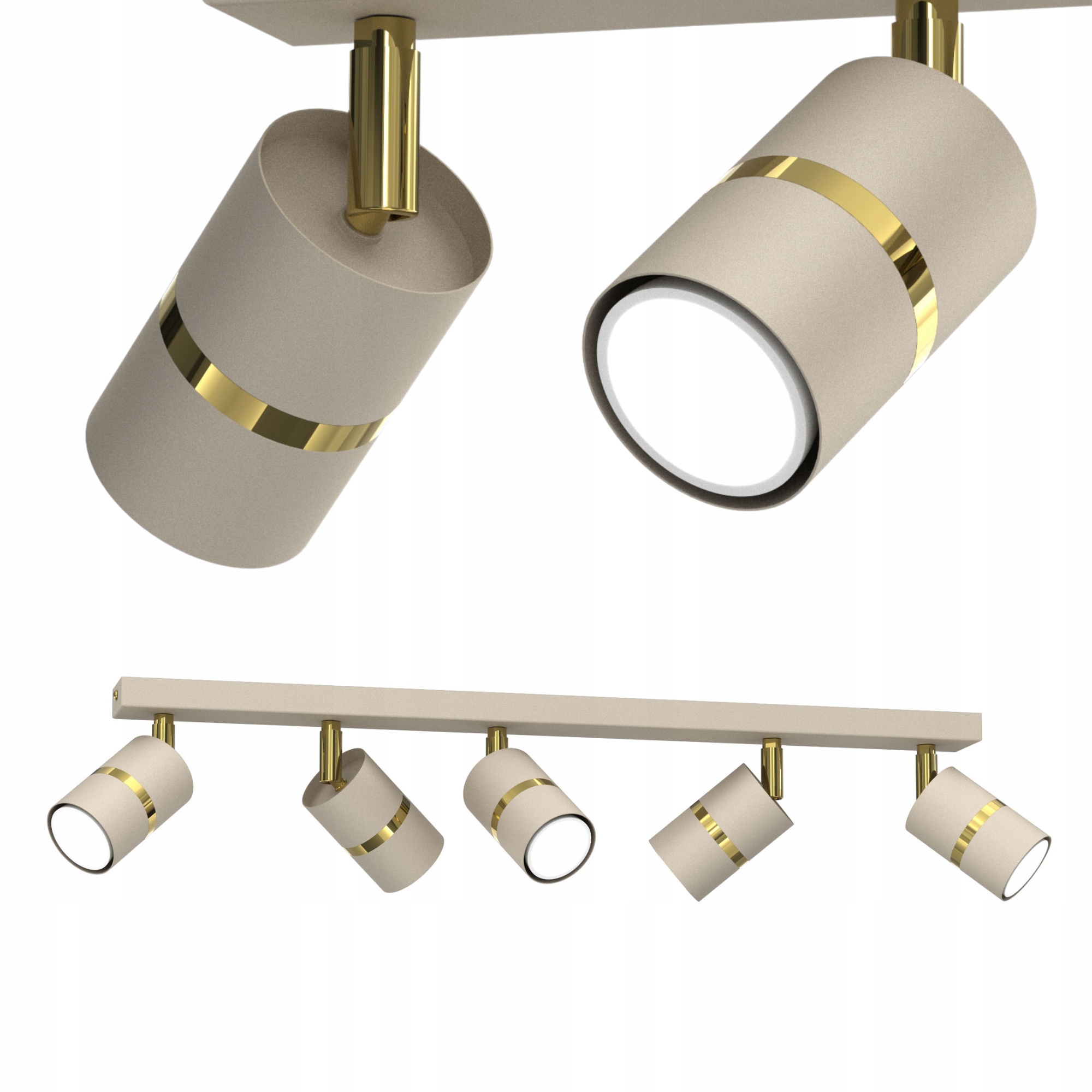 Stropné Svietidlo Pohyblivá Závesná Lampa Spot GU10 Led Kašmír Tuby 5-PKT