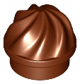 

2 szt Lego 15470 Reddish Brown Plate Round 1 x 1