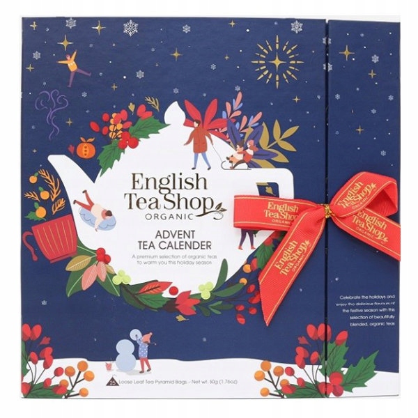 Levně Sada vánočních čajů Adventní kalendář modrý (25x2) Bio 50 g