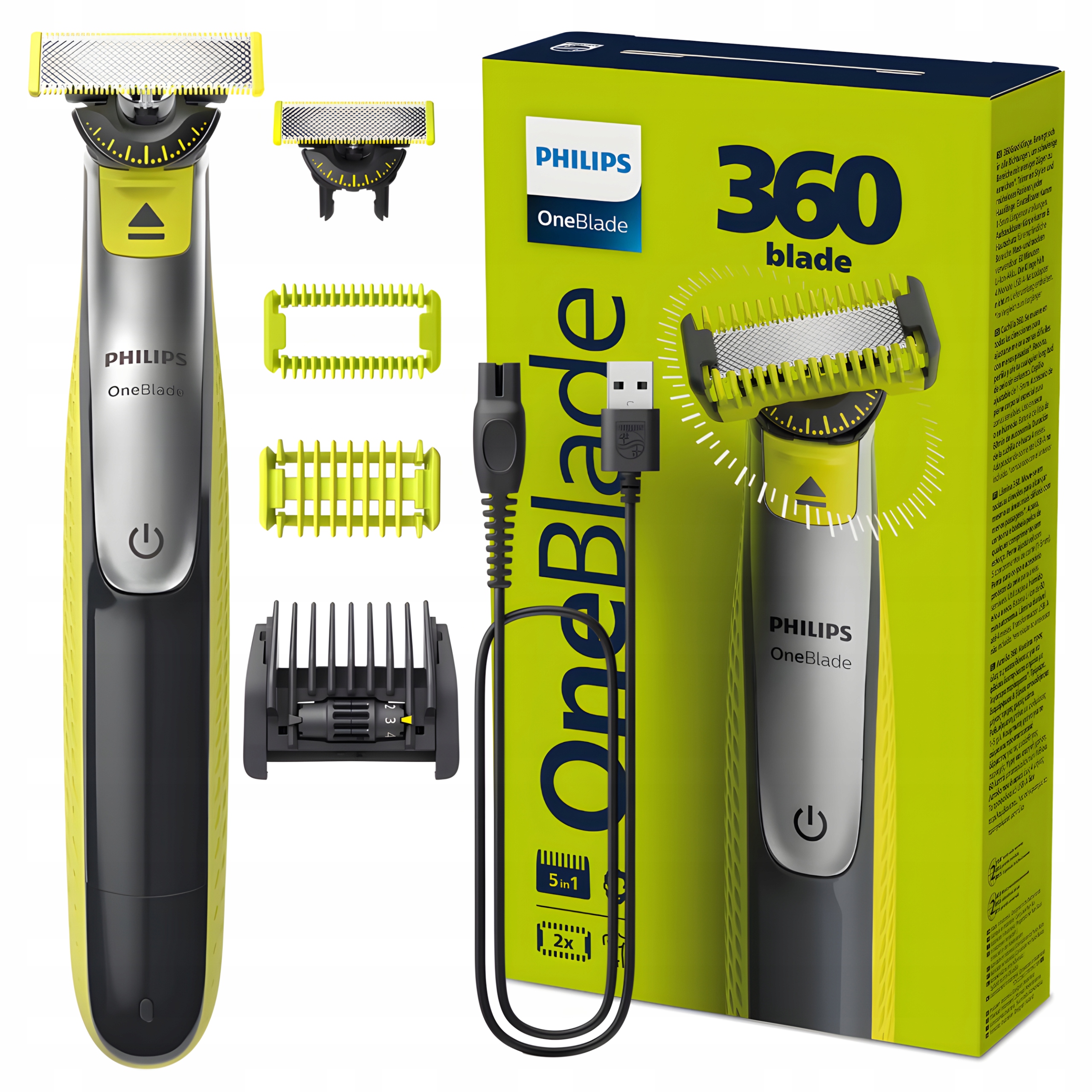 Zastřihovač vousů a strniště Philips OneBlade QP2834/23 pro suché i mokré použití