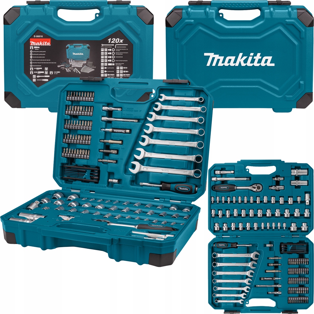 

Makita E-06616 Zestaw Narzędzi Ręcznych 120 El