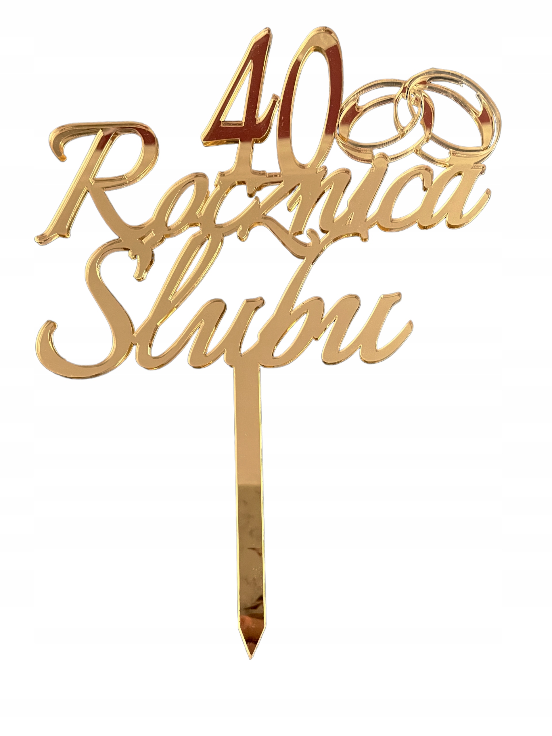 

Topper Na Tort Dekoracja Rocznica Ślubu 30 40 50