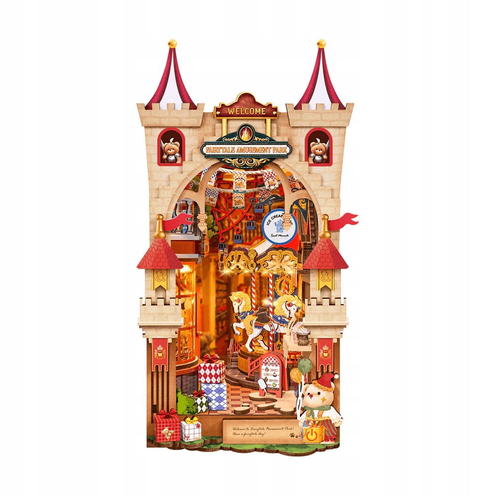 Robotime Puzzle Rolife Fairytale Park Rozrywki Diy Book Nook TGB17
