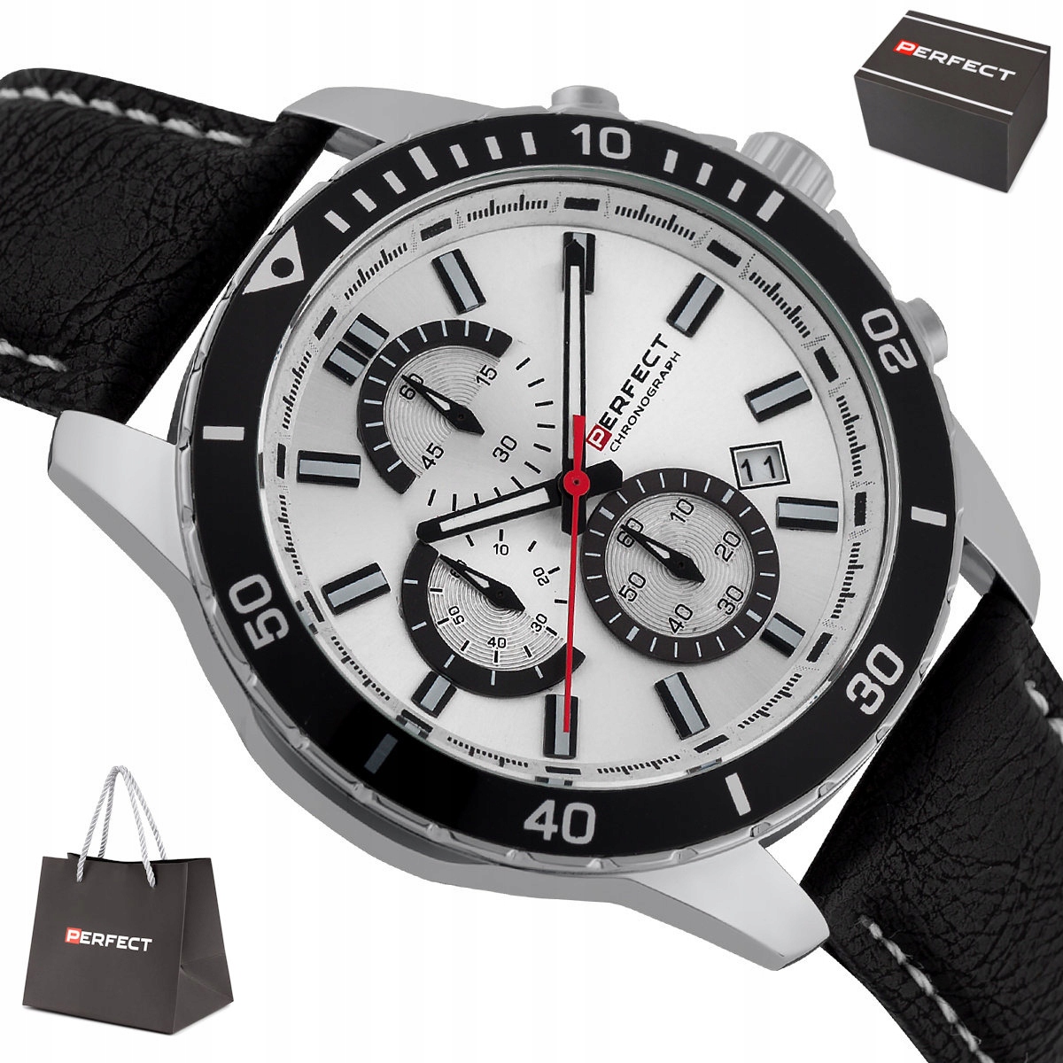 Pánské Sportovní Hodinky Perfect Adventure Chronograf Data W502CH-01 46 mm