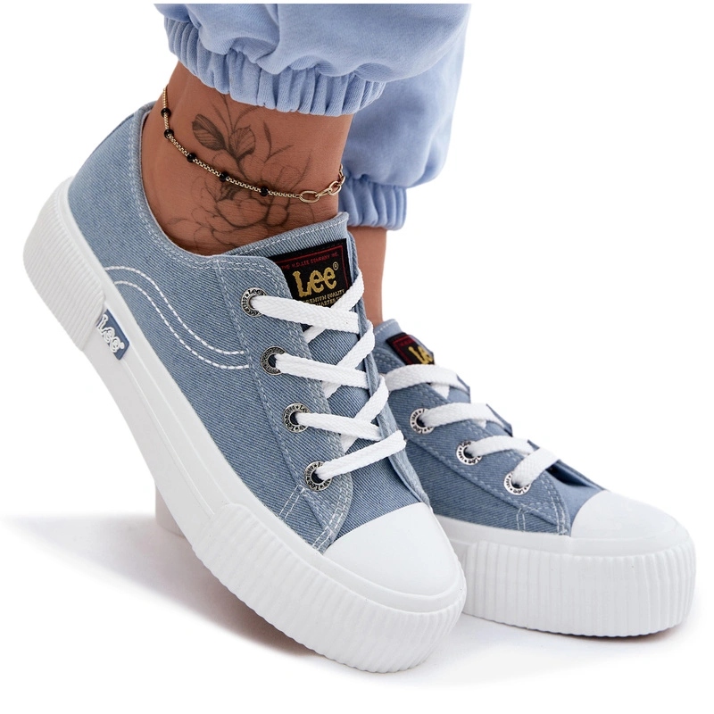 Dámské Tenisky Na Platformě Lee Isla C Women Low 50261002.21H Džínové 39