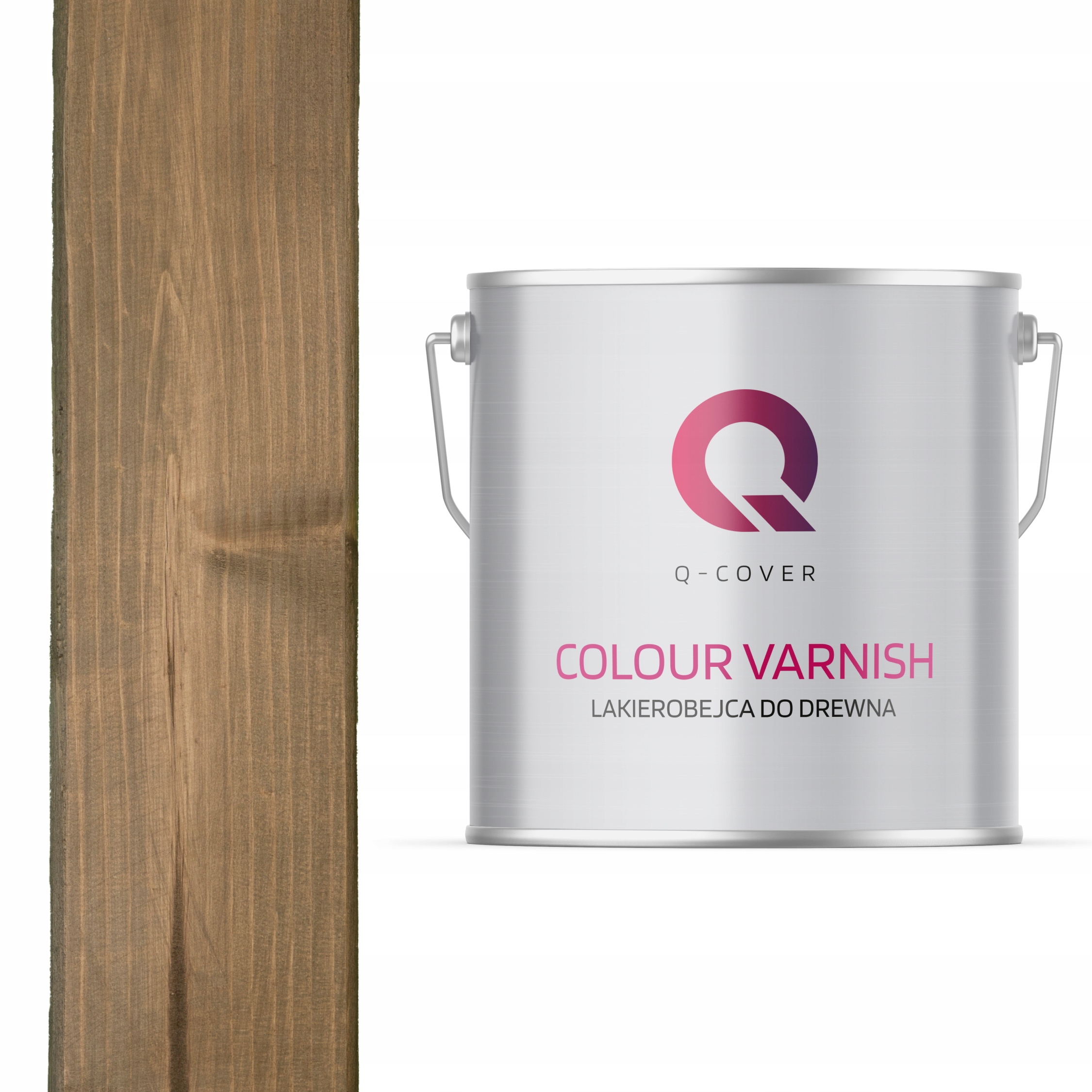 LAKIEROBEJCA DO DREWNA 3W1 BRĄZ ZŁAMANY W SZARY EXTRA LAZURA PÓŁMAT 5L