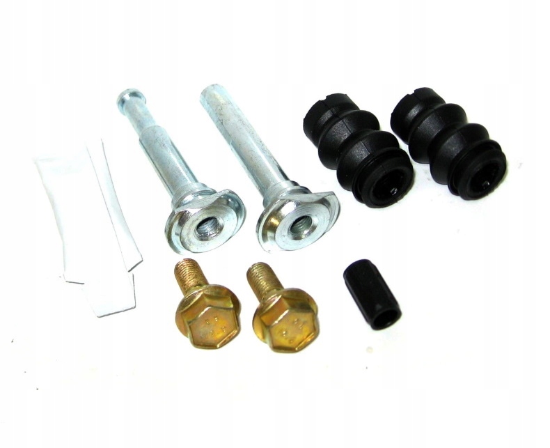 PEUGEOT 107 206 ZESTAW NAPRAWCZY PROWADNIC SWORZNI ŚRUB ZACISK PRZÓD SMAR