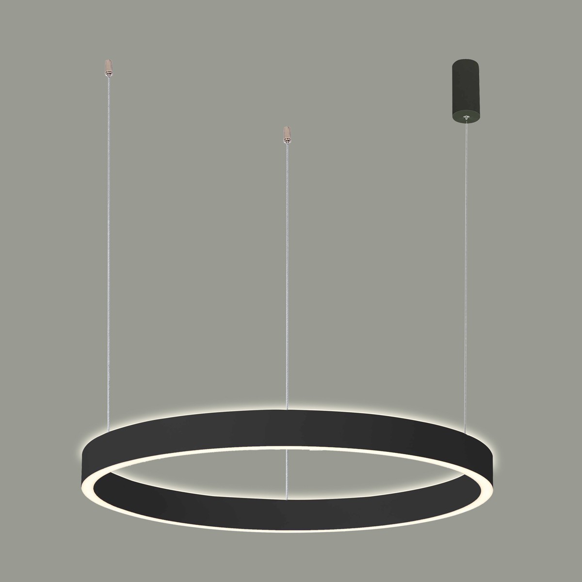 Brasco, Moderná, dekoratívna, čierna závesná lampa, Led, 100 W, 6800 LM