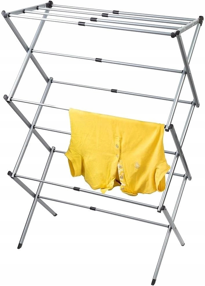Levně Lehký Věšák Krátký Skládací Na Oblečení Šatna 76X37X105CM