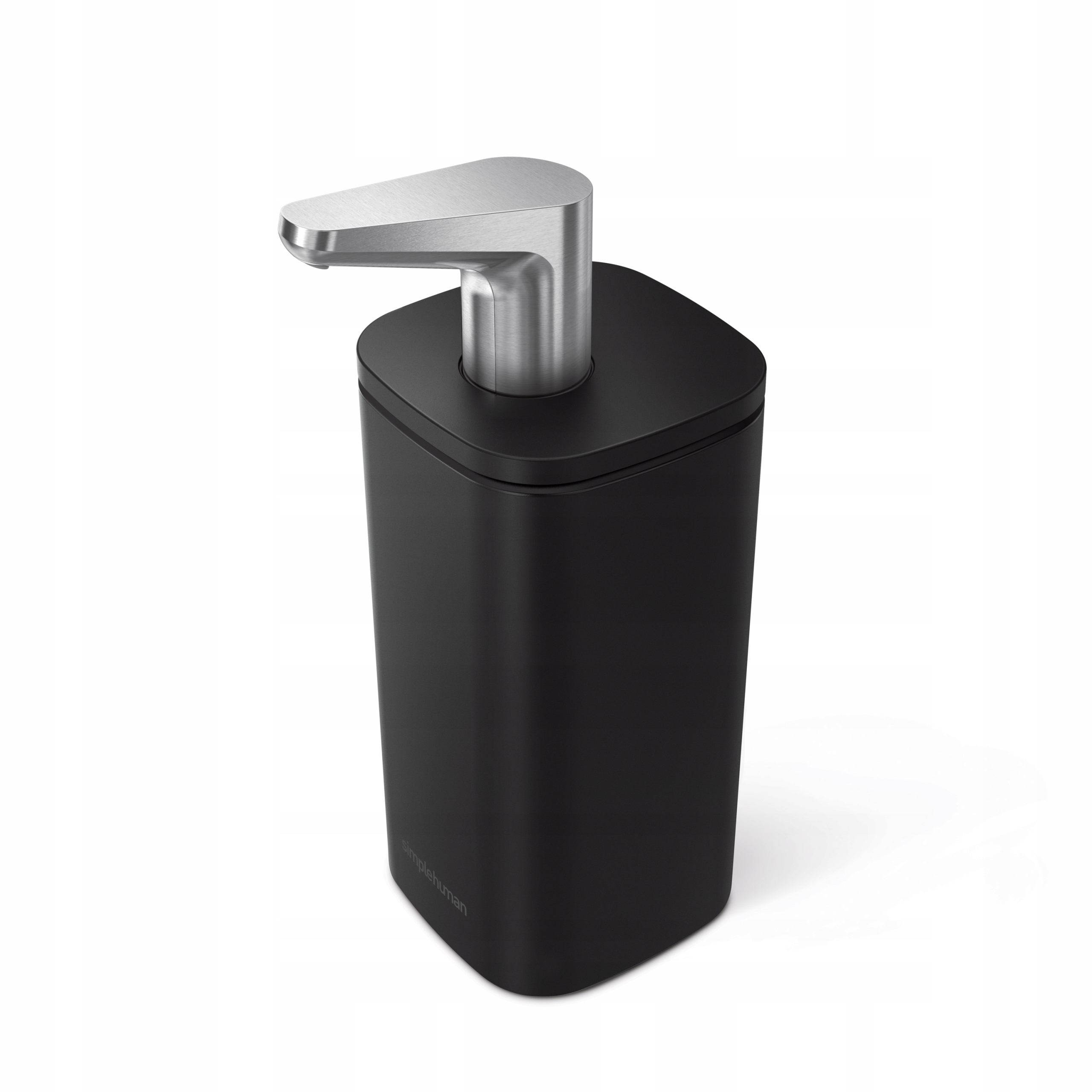 simplehuman Steel Oceľový dávkovač na tekuté mydlo 295 ml čierny